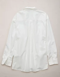 Chemisier petit ami en popeline haute de gamme AE77