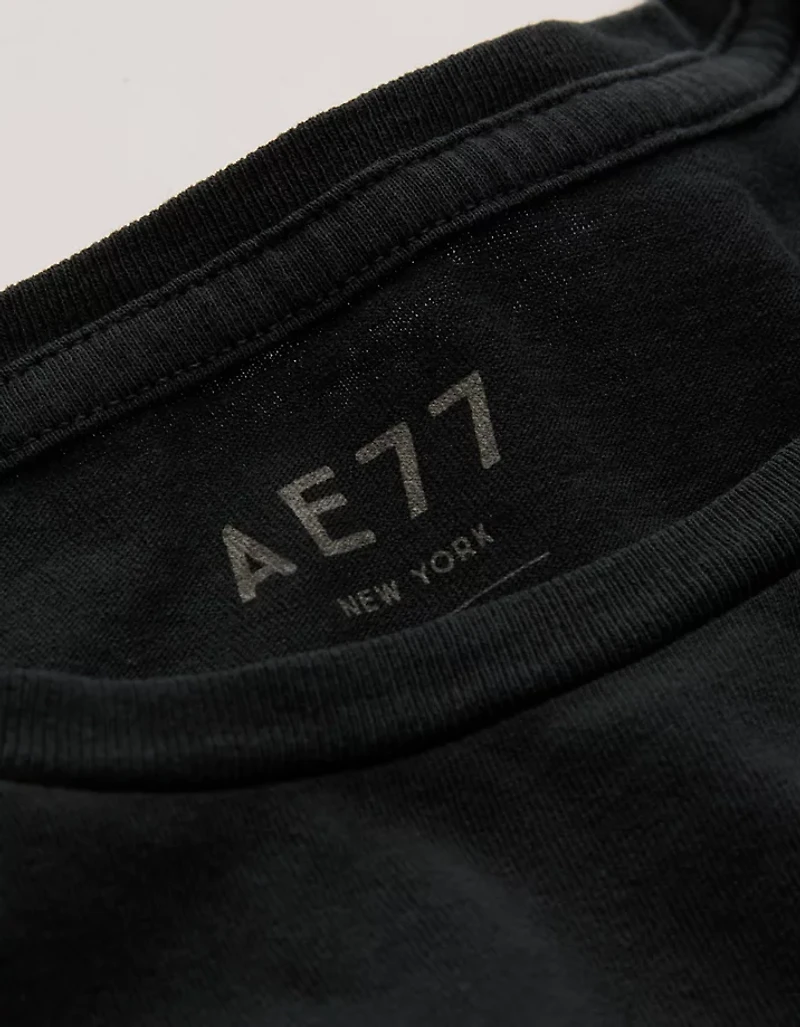 AE77 Premium Boxy Cropped Crewneck T-Shirt
