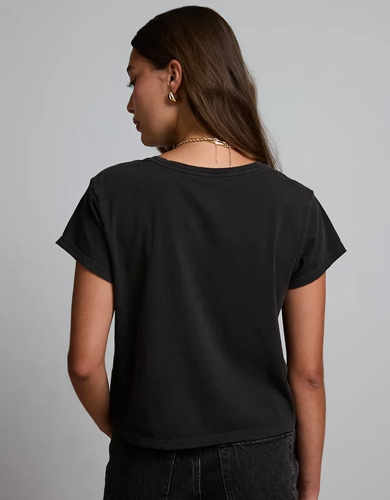 AE77 Premium Boxy Cropped Crewneck T-Shirt