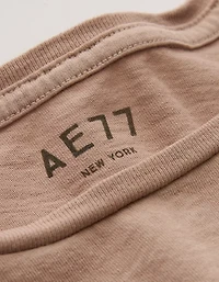 AE77 Premium Boxy Cropped Crewneck T-Shirt