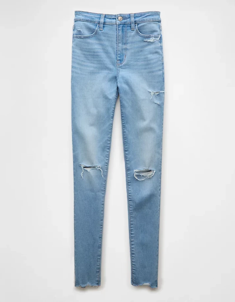 AE Next Level Super High-Waisted Ripped Jegging