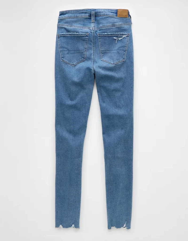 AE Next Level Super High-Waisted Ripped Jegging