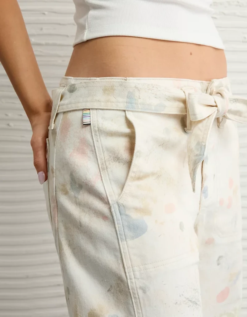Jean à jambe tonneau extensible fierté AE