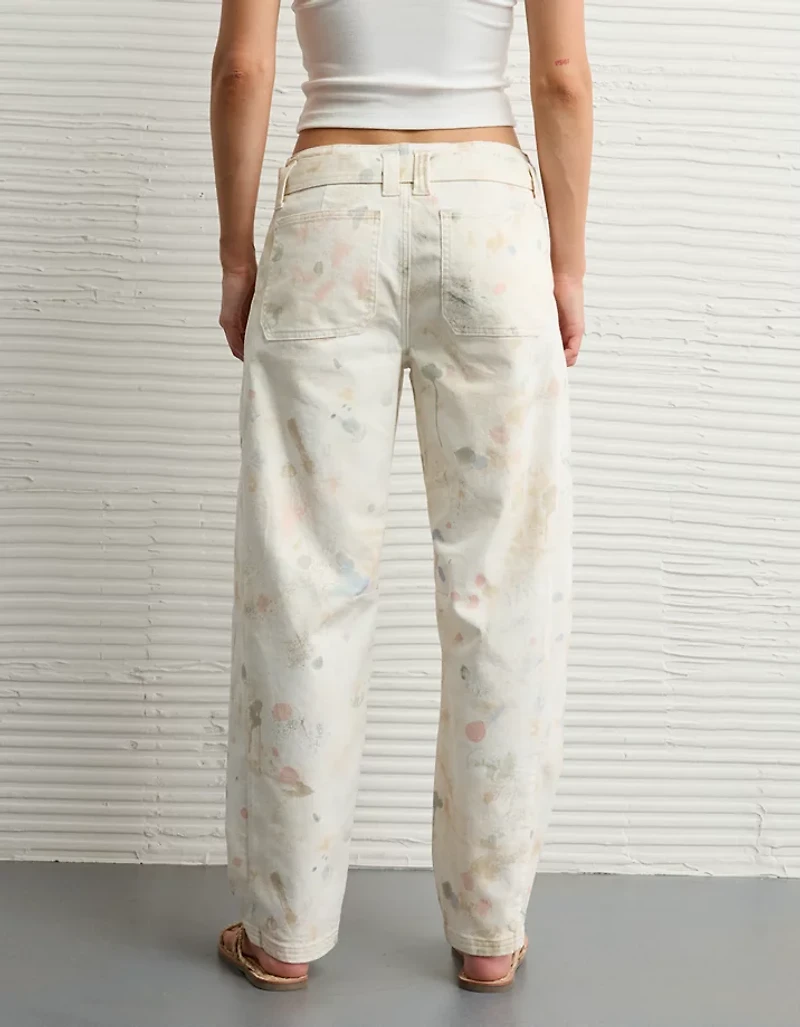 Jean à jambe tonneau extensible fierté AE
