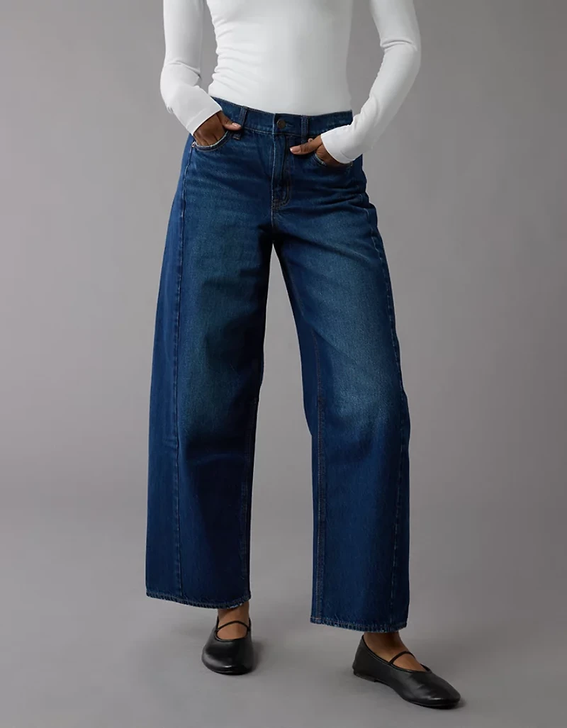 AE Dreamy Drape Strigid Barrel Jean