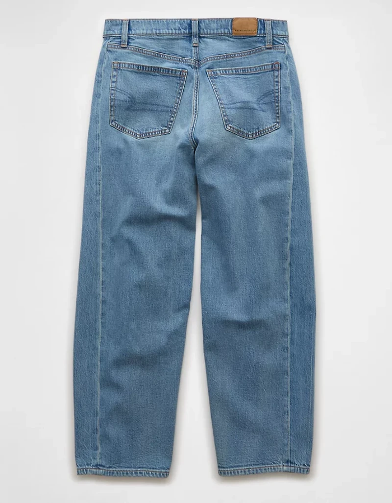 Jean à coupe tonneau Drapé de rêve rigide et extensible AE