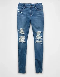 Jegging à taille haute déchiré en rondeur Next Level AE