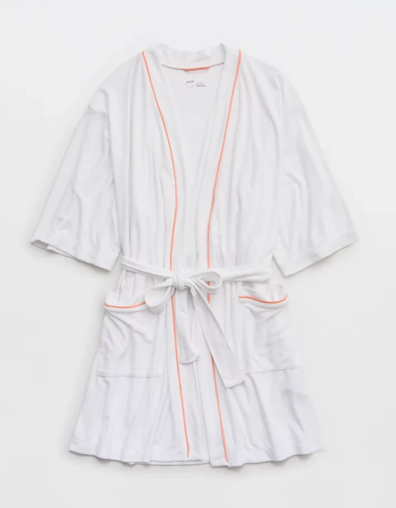 Aerie Real Hot Terry Piping Robe