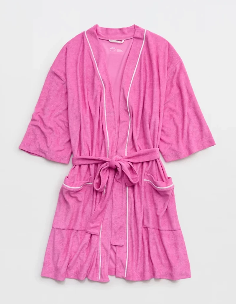 Aerie Real Hot Terry Piping Robe