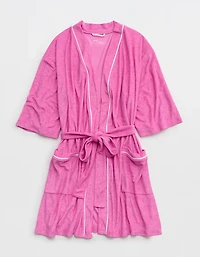 Aerie Real Hot Terry Piping Robe