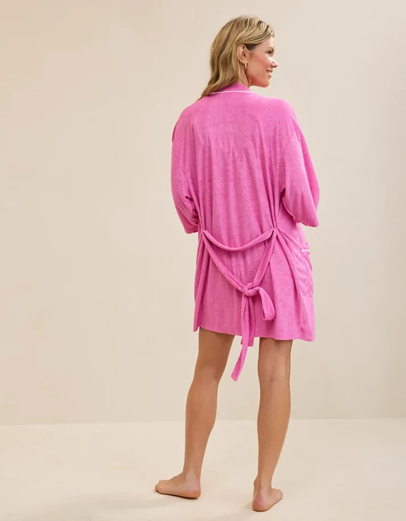 Aerie Real Hot Terry Piping Robe