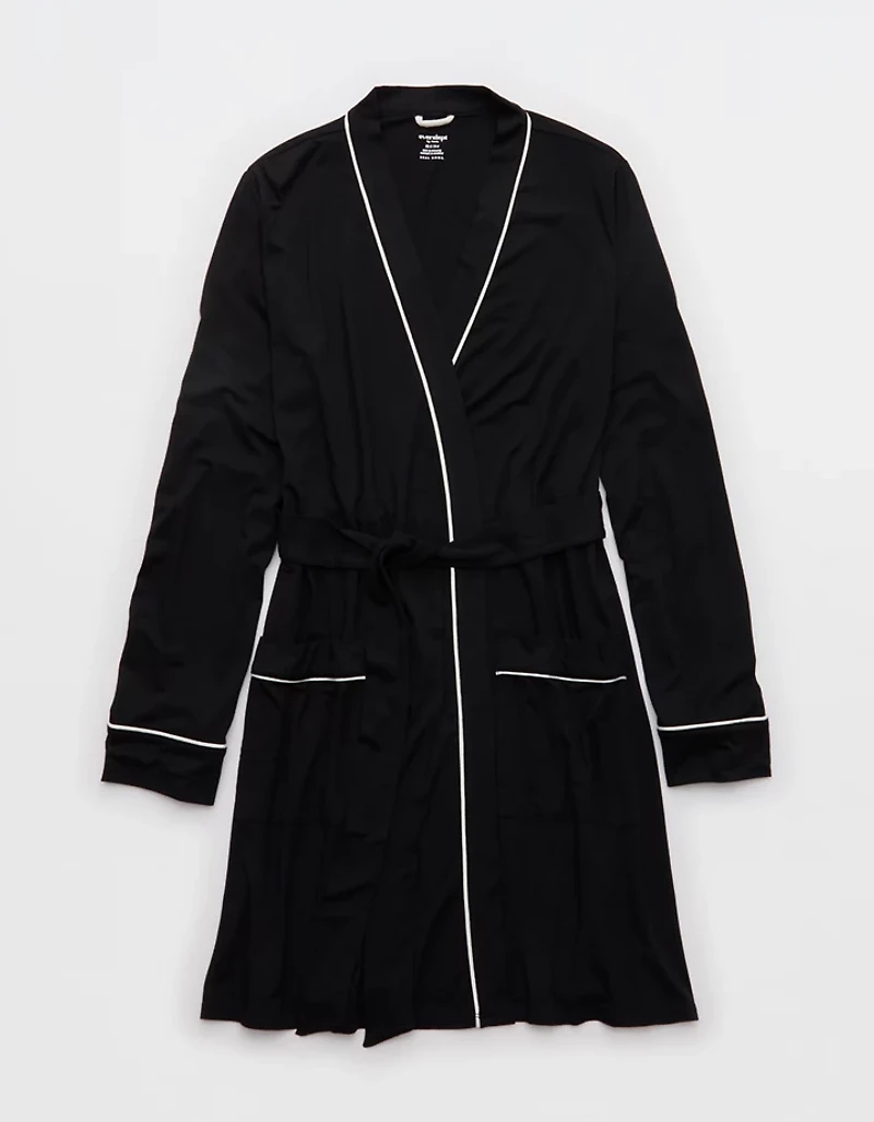 OVERSLEPT by Aerie Real Soft® Piping Robe