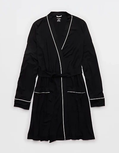 OVERSLEPT by Aerie Real Soft® Piping Robe