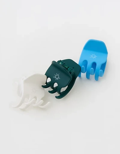 OFFLINE By Aerie Mini Hair Clip 3-Pack