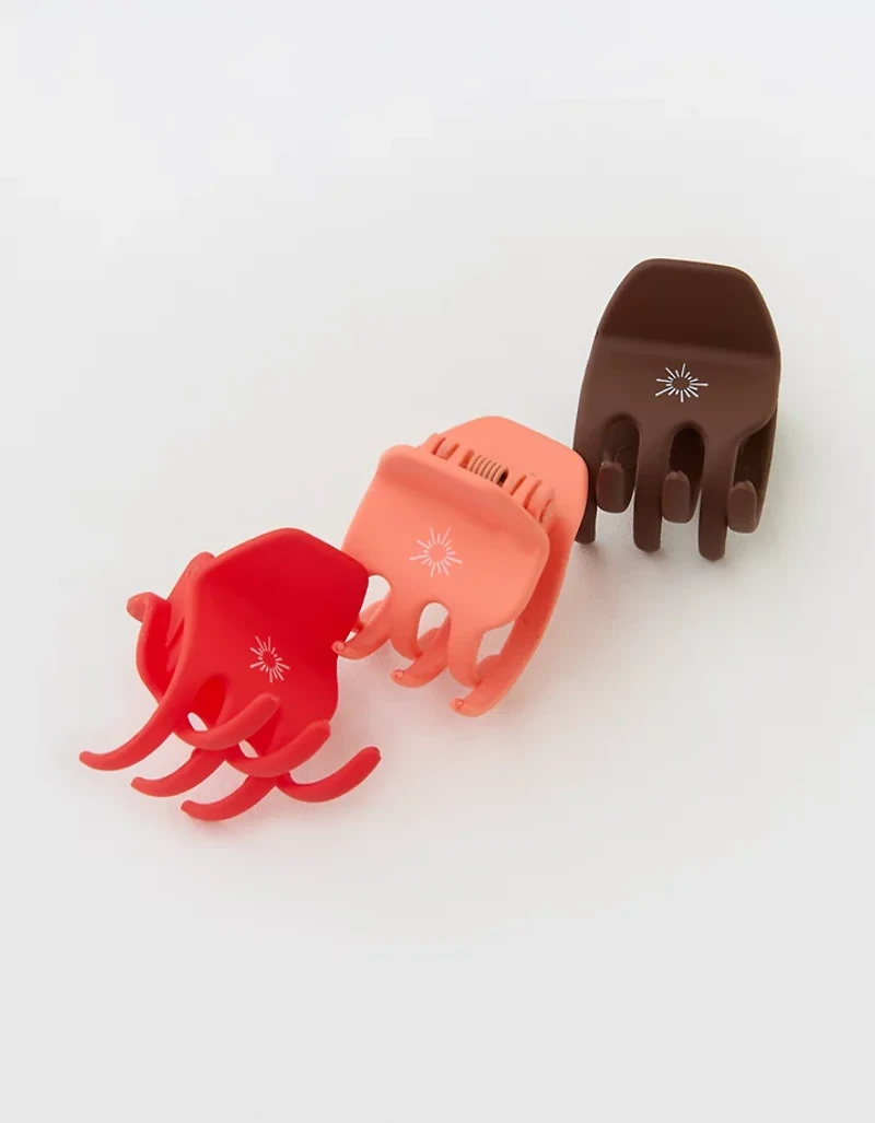 OFFLINE By Aerie Mini Hair Clip 3-Pack