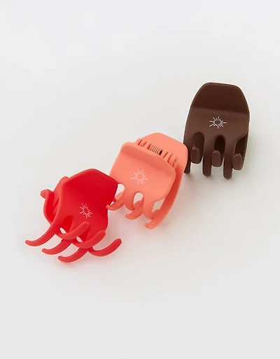 OFFLINE By Aerie Mini Hair Clip 3-Pack