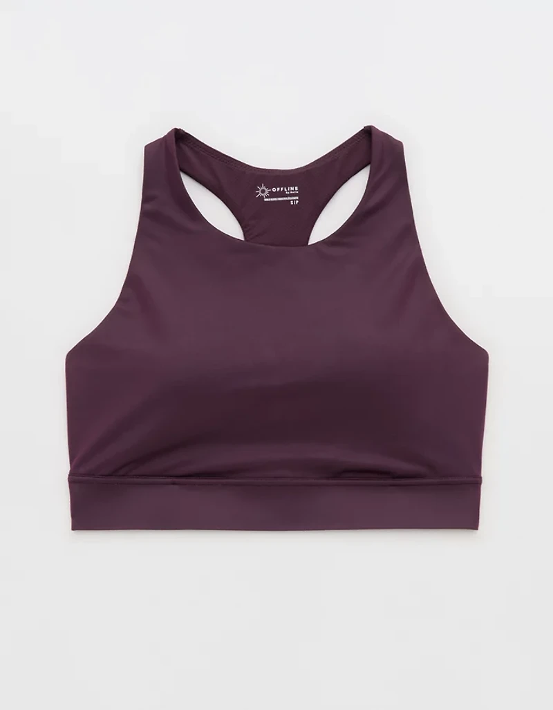 OFFLINE By Aerie Goals Gloss High Neck Sports Bra