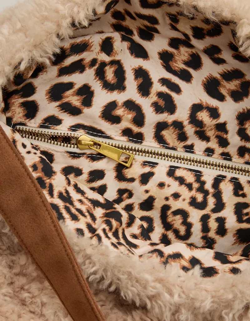 Aerie Fuzzy Fur Tote Bag