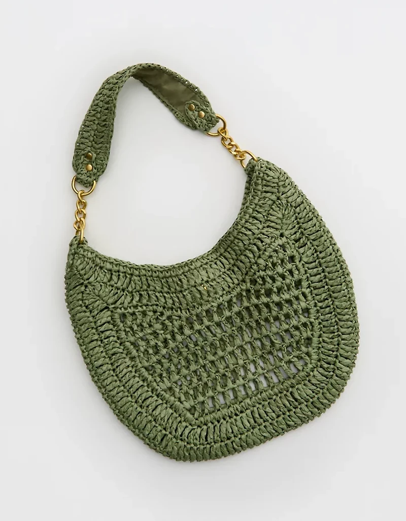 Aerie Straw Shoulder Bag