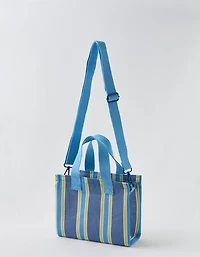 Aerie Mini Striped Mesh Tote Bag