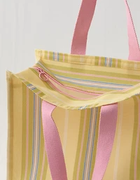 Aerie Striped Mesh Tote Bag