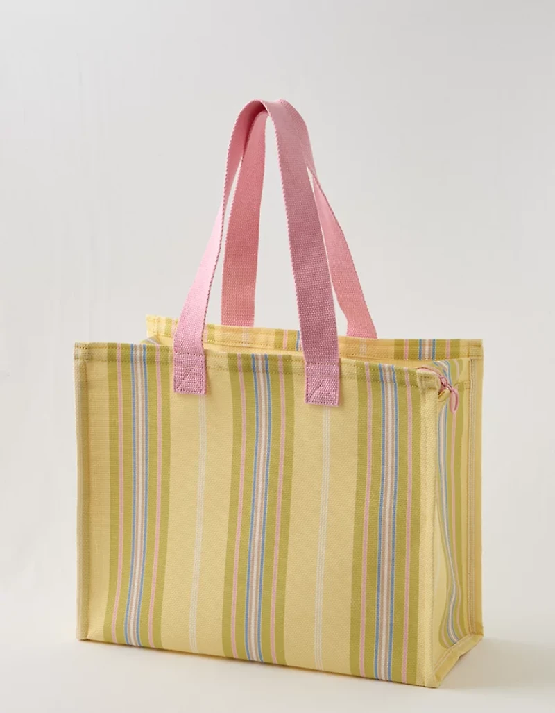 Aerie Striped Mesh Tote Bag