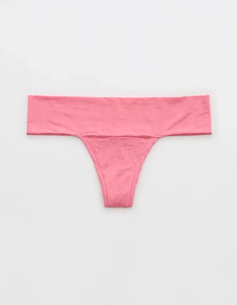 SMOOTHEZ Everyday Jacquard Thong Underwear