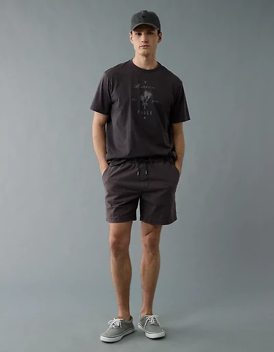 AE 7" Flex Linen-Blend Trekker Short