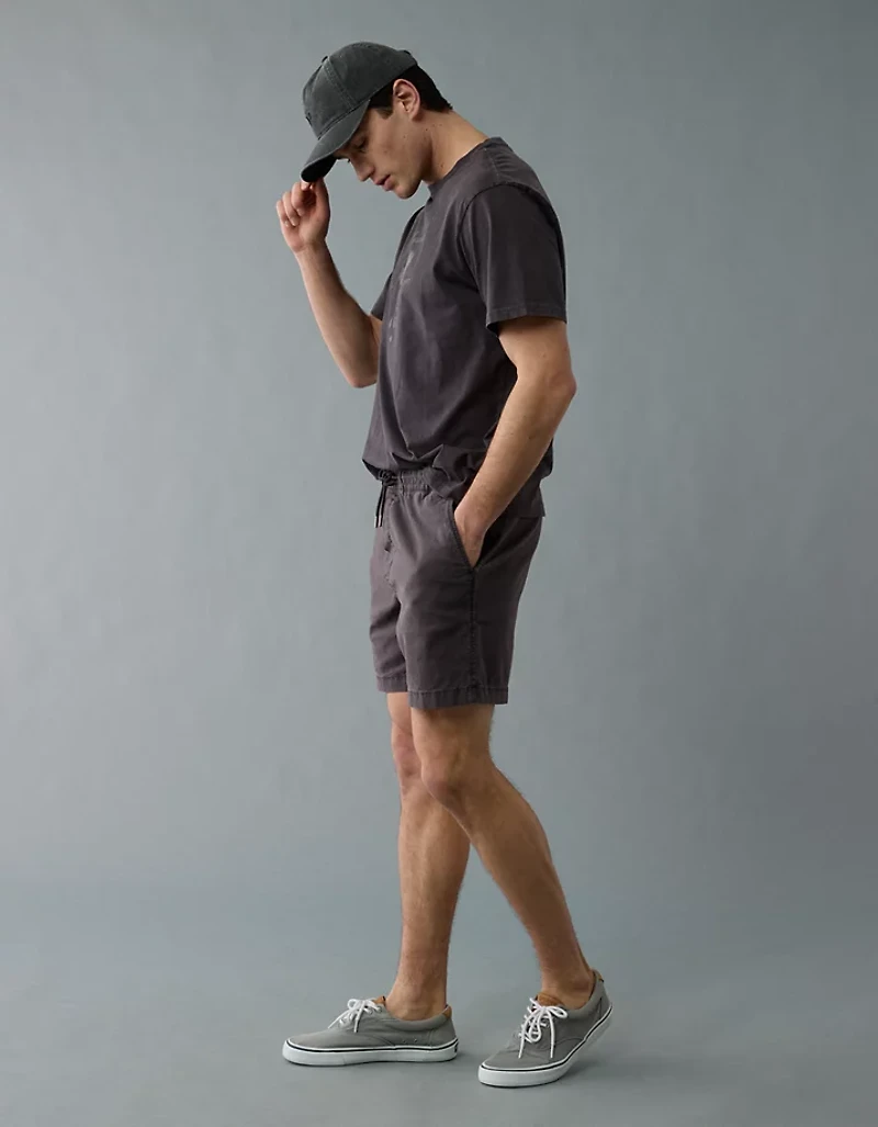 AE 7" Flex Linen-Blend Trekker Short