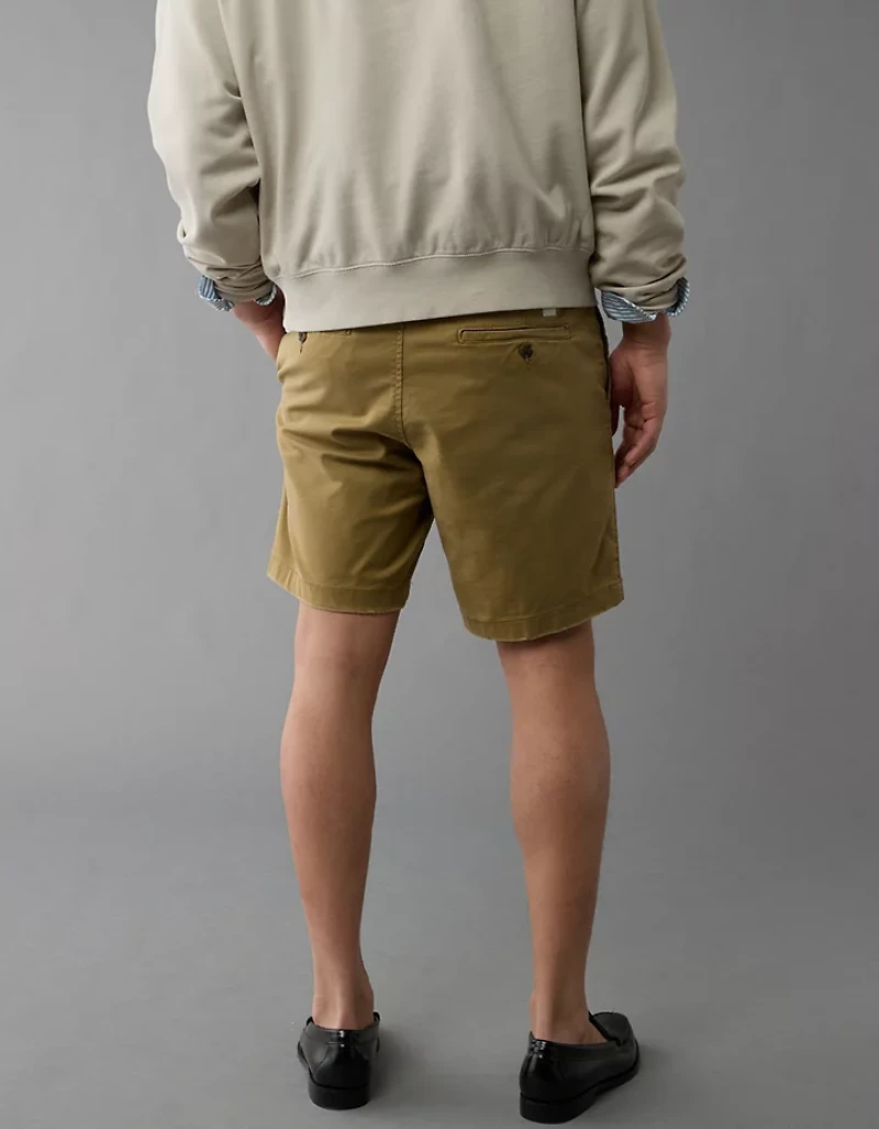 AE 9" Flex Lived-In Khaki Short