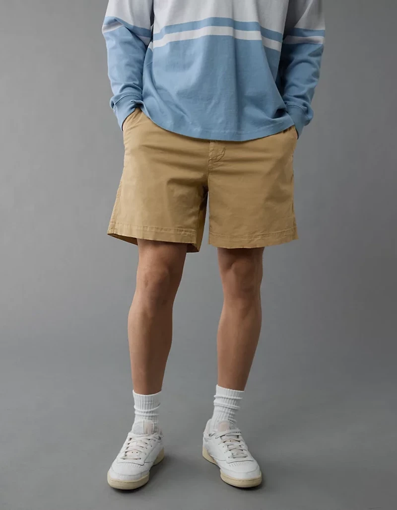 AE 7" Flex Khaki Short