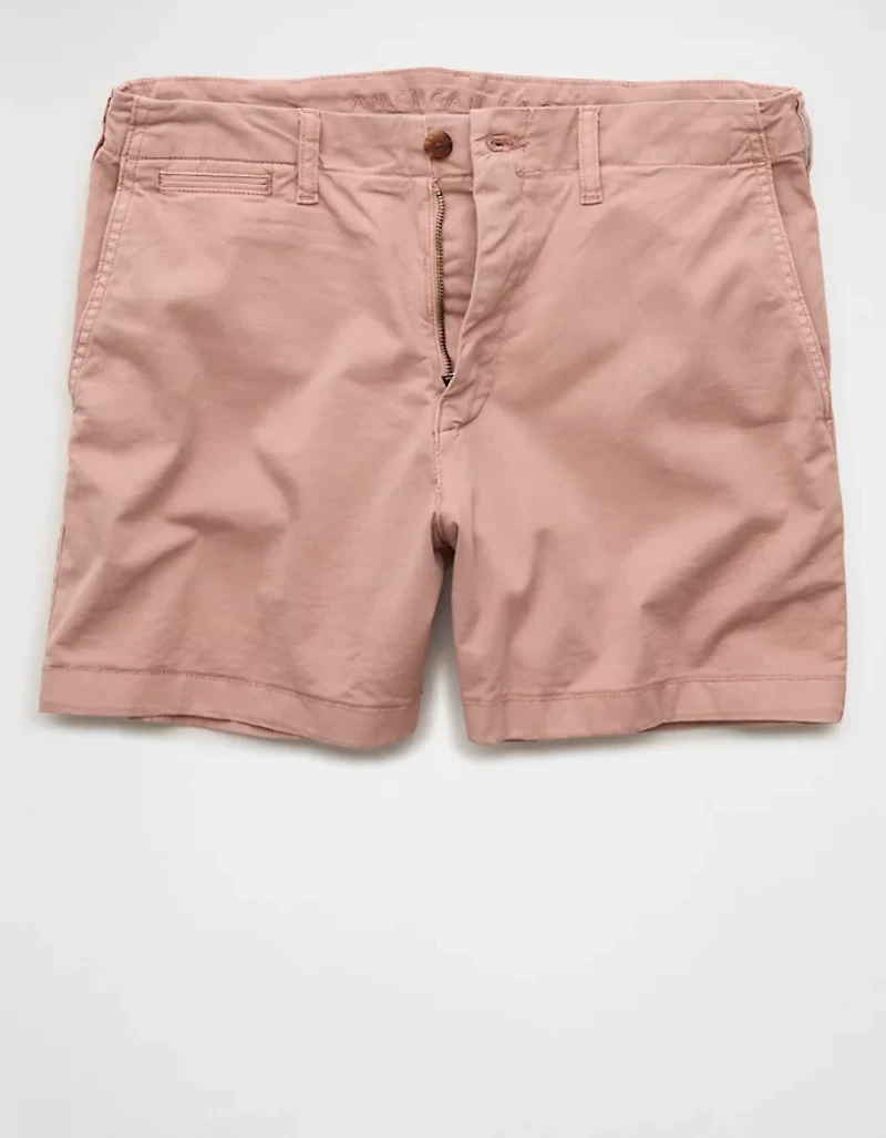 AE 5" Flex Lived-In Khaki Short