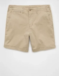 AE 7" Flex Lived-In Khaki Short