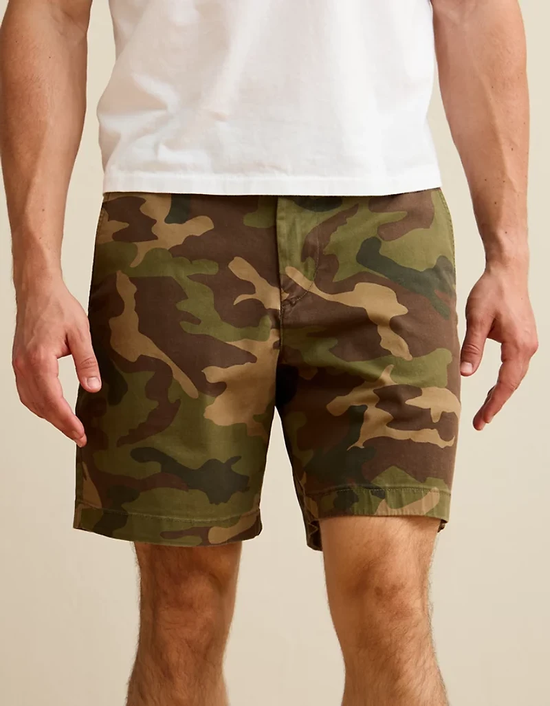 AE 7" Flex Lived-In Khaki Short