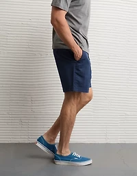 Short kaki en Flex de 7 po à effet déjà porté AE
