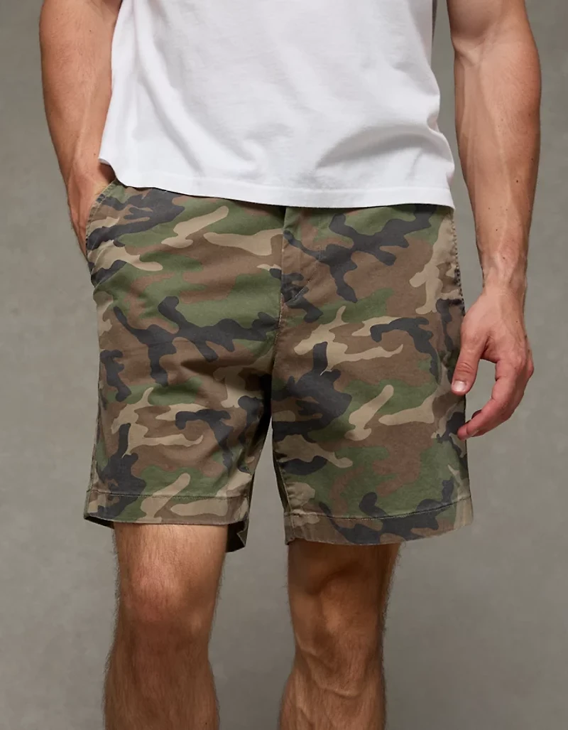 AE 7" Flex Lived-In Khaki Short