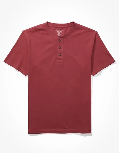 AE Short-Sleeve Henley Icon T-Shirt