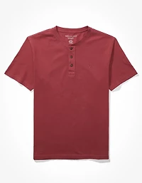 AE Short-Sleeve Henley Icon T-Shirt