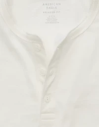 T-shirt rétro de coupe décontractée avec col henley AE