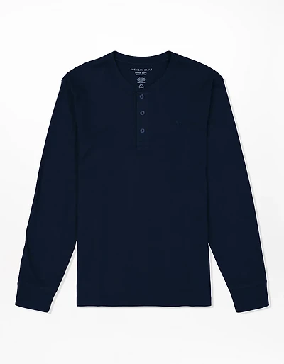 T-shirt henley à manches longues AE