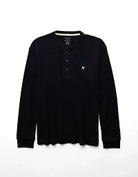 AE Long-Sleeve Thermal Henley T-Shirt