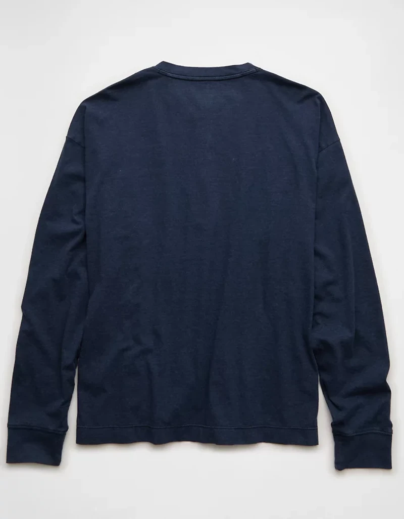 AE Boxy Fit Lightweight Henley T-Shirt