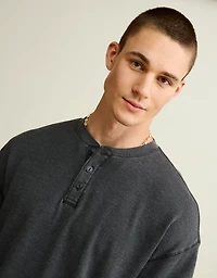 AE Boxy Fit Thermal Henley T-Shirt