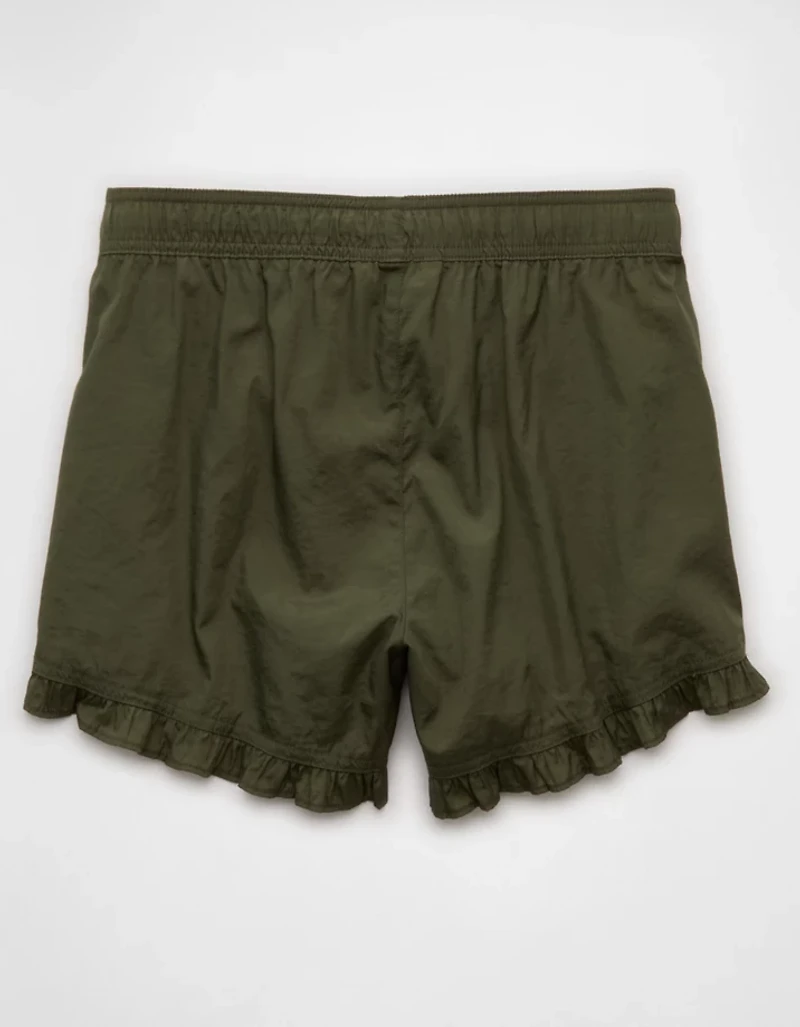 AE Stretch High-Waisted Ruffle Hem Short