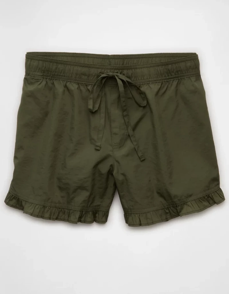 AE Stretch High-Waisted Ruffle Hem Short