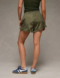 AE Stretch High-Waisted Ruffle Hem Short
