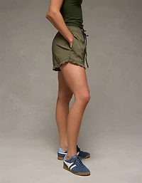 AE Stretch High-Waisted Ruffle Hem Short