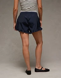 Short à taille haute avec volants l’ourlet extensible AE