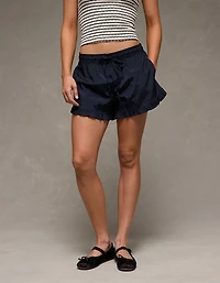 AE Stretch High-Waisted Ruffle Hem Short