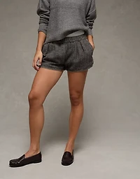 Short à ceinture élastique taille haute AE